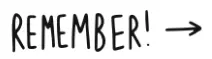 The word “Remember” with an arrow pointing right, highlighting the return to your natural Cognition.