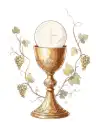 Simple chalice symbol representing openness and the sampling phase of Taste Determination.
